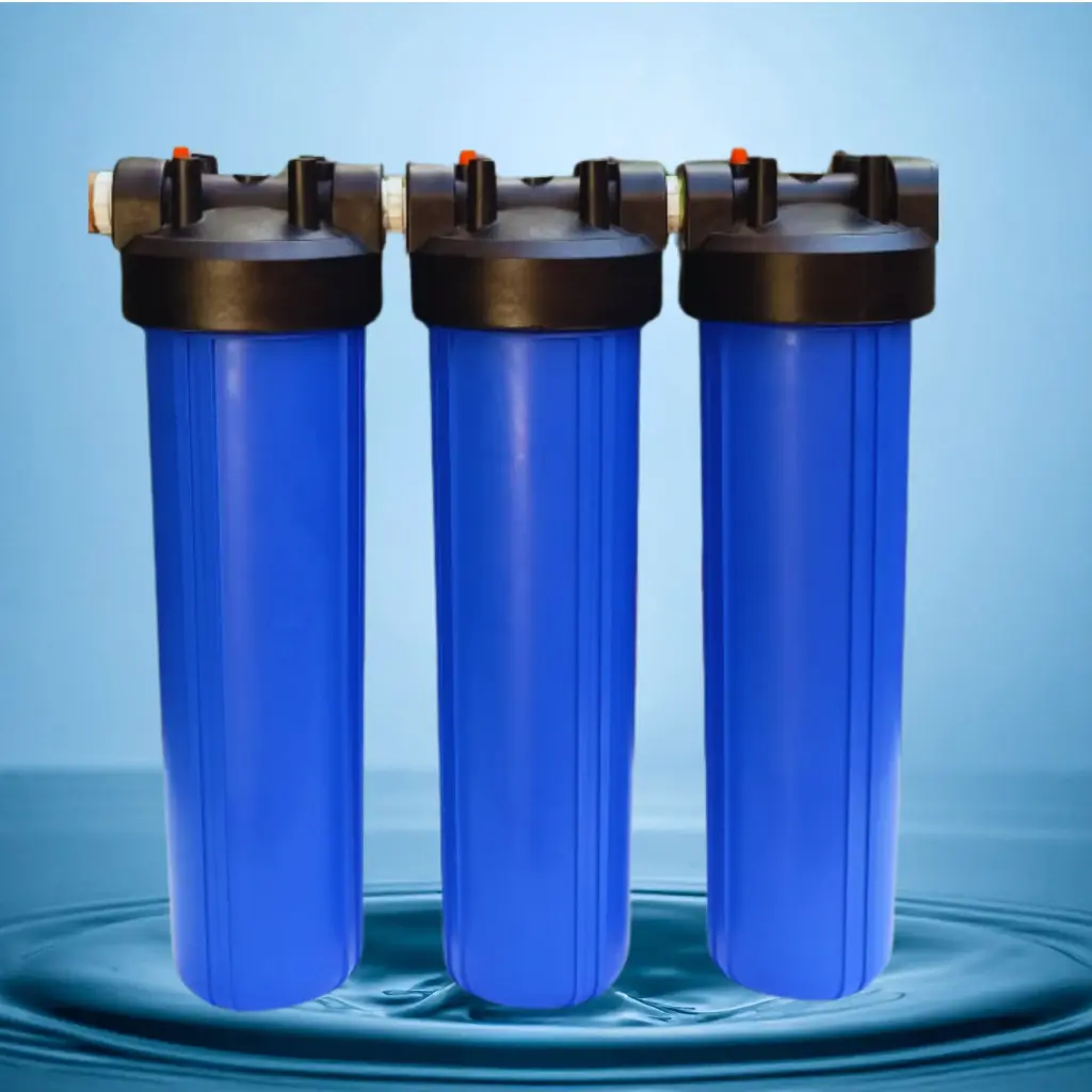 FILTRO BIG BLUE X3 - PP + UDF + CTO DE 20X4.5" - ENTRADA Y SALIDA DE 1 PULGADA