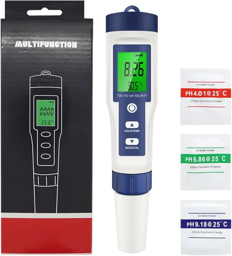 MEDIDOR MULTIFUNCIÓN DE TDS/EC/PH/SALT/TEM - CAJA NEGRA