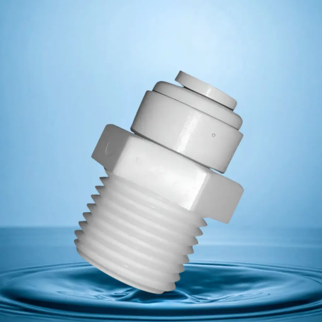 CONECTOR RAPIDO - RECTO ¼ A ROSCA MACHO ⅜ 