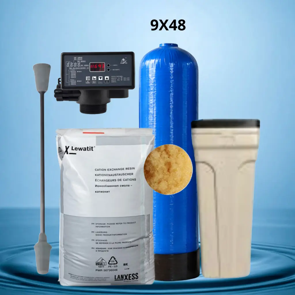 ABLANDADOR DE AGUA DE 9x48" CON CABEZAL AUTOMATICO