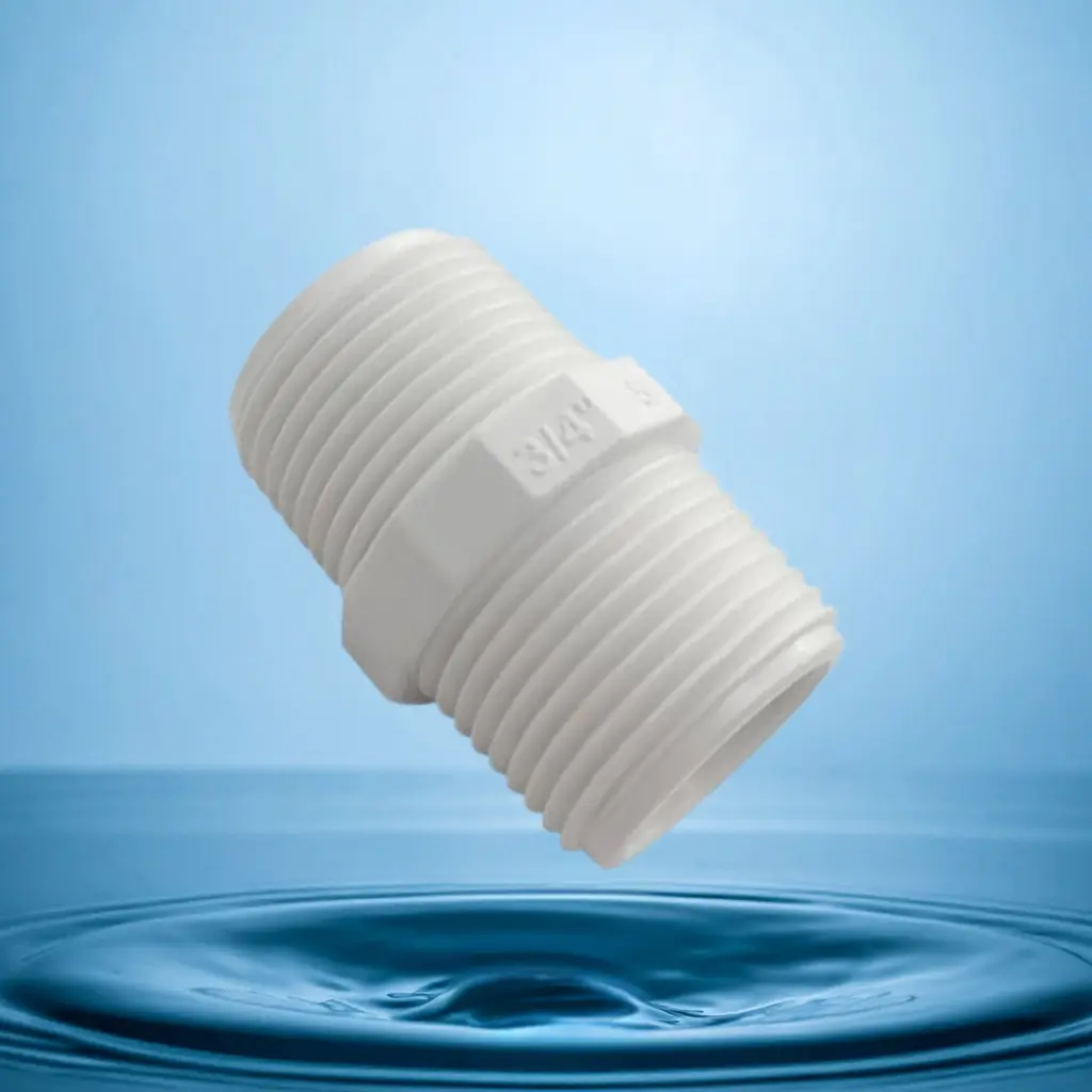 NIPLE HEXAGONAL PVC DE 3/4" 