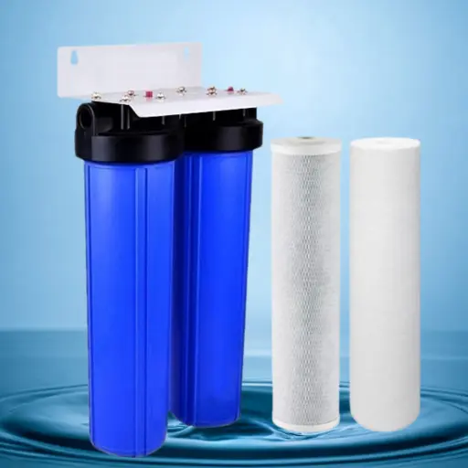 [BBX2-20] FILTRO BIG BLUE X2 - PP + CTO DE 20X4.5" - ENTRADA Y SALIDA DE 1 PULGADA  
