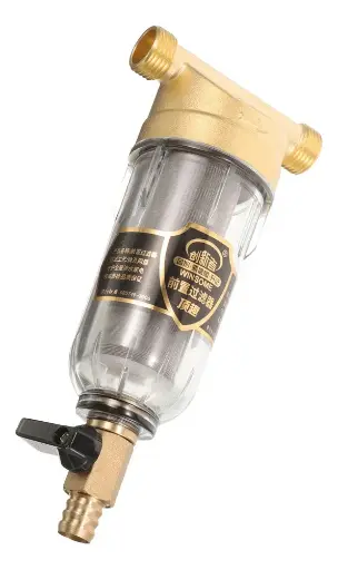 [RZ-01] PRE FILTRO DE BRONCE DE 40 MICRAS CON CONEXIÓN ENTRADA Y SALIDA DE 3/4"   