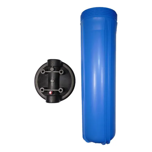 [CAR-BBG-20] CARCASA O PORTA FILTRO BIG BLUE DE 20X4.5" CON ENTRADA Y SALIDA DE 1 PULGADA