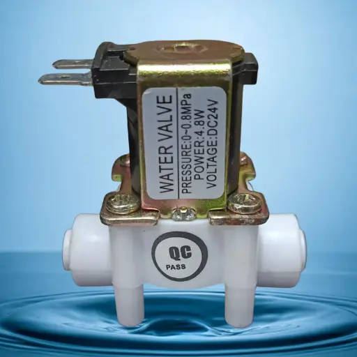[WATER-VALVE] VÁLVULA SOLENOIDE PARA OI. RECTO DE 1/4" ( QC )