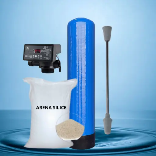 [SILICE-FRP10X54] TANQUE FRP DE 10X54" CON ARENA SILICE Y CABEZAL AUTOMATICO