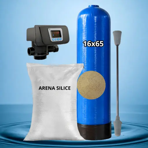 [ARENA-FRP16X65AUTOM] FILTRO ARENA SILICE CON TANQUE FRP DE 16x65" Y CABEZAL AUTOMATICO 