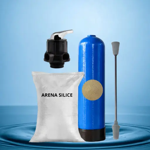 [ARENA-SILICE-FRP8X35-M] FILTRO ARENA SILICE CON TANQUE FRP DE 8x35" Y CABEZAL MANUAL
