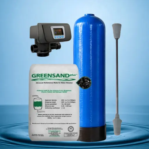 [FIL-GREENSAND10X54] FILTRO DE ARENA VERDE GREENSAND CON TANQUE FRPDE 10X54" Y CABEZAL AUTOMATICO 